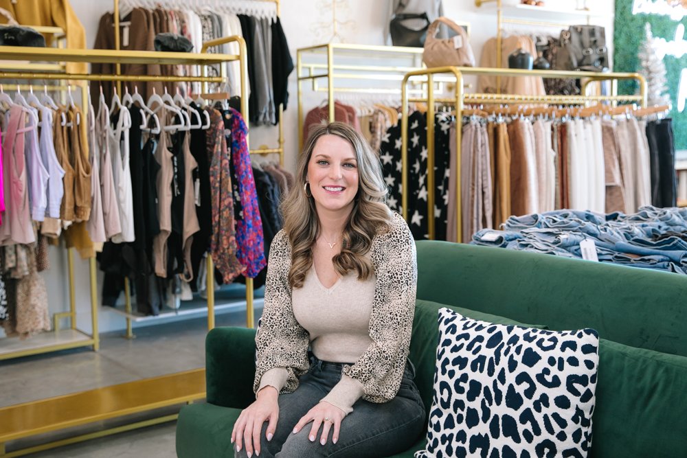 FLYING HIGH: Year-over-year sales at Flying V Mercantile rose 31% in fourth-quarter 2021 since moving in Monett to a building fronting Highway 60, says co-owner Alyssa Vaughn.