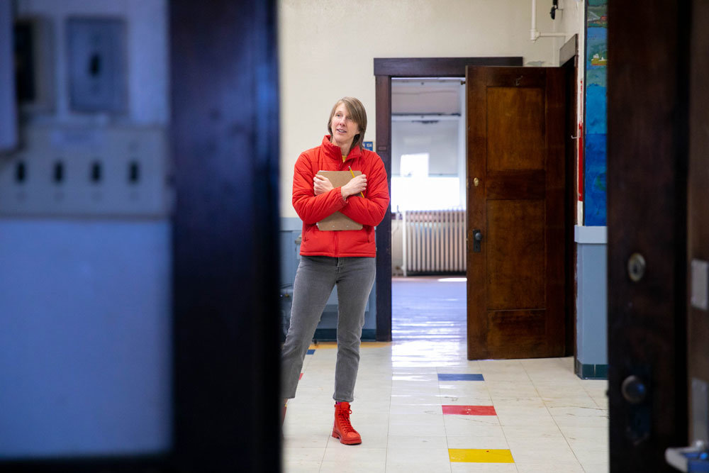 Kate Baird seeks to transform the shuttered Doling Elementary School into the New Moon Studio Space for artists.