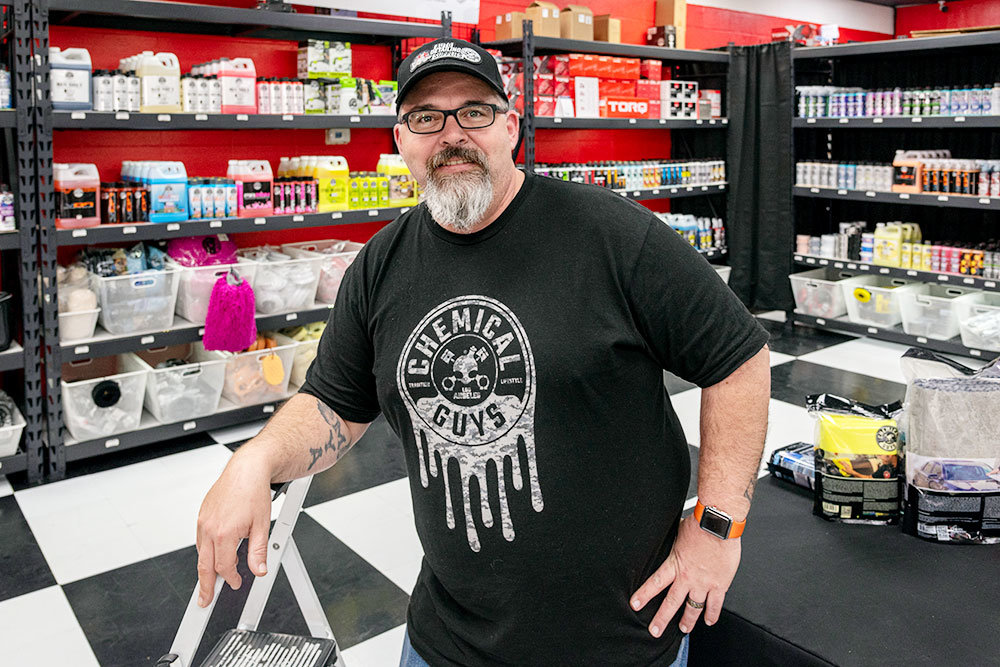 CAR GUY: Detail Garage franchisee Michael Doty runs the Springfield store after years of doing auto detailing work as a hobby.