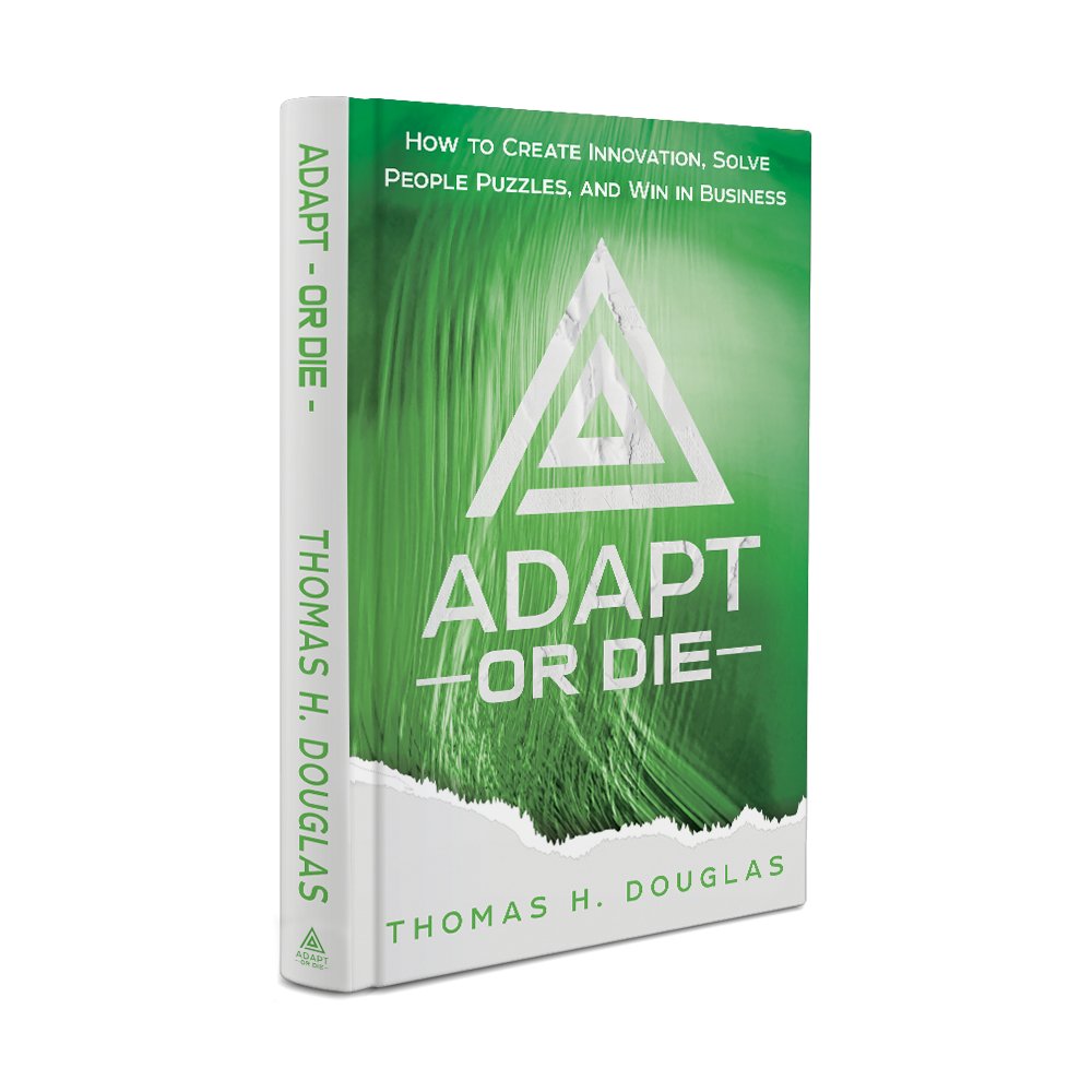 "Adapt or Die: How to Create Innovation, Solve People Puzzles, and Win in Business" is the first business book from Thomas Douglas.
