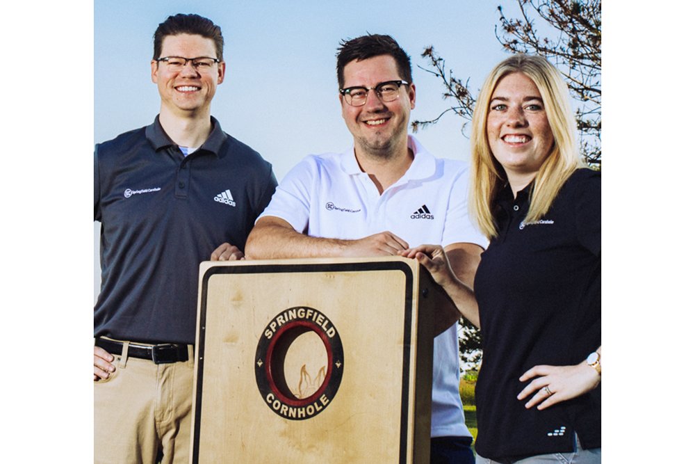 Springfield cornhole's new owners, Derek Schwartze, Fredrik Krikhaug and Brigett Kirkhaug, are tapped into the game's competitive trend on a local level.