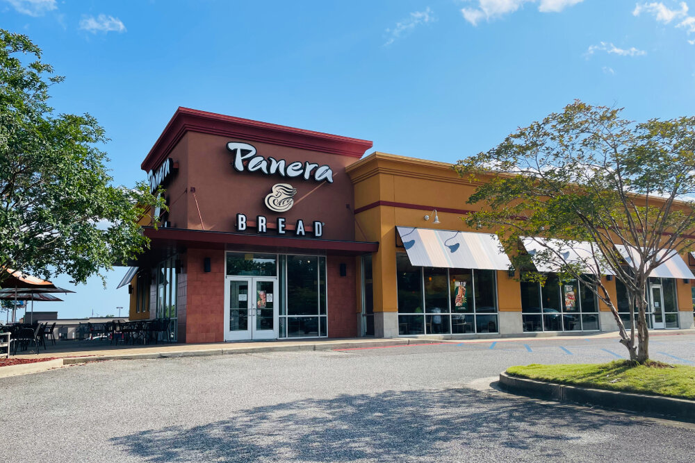 A restaurant in Mobile, Alabama, is one of the Panera Bread cafes purchased by Hamra Enterprises.