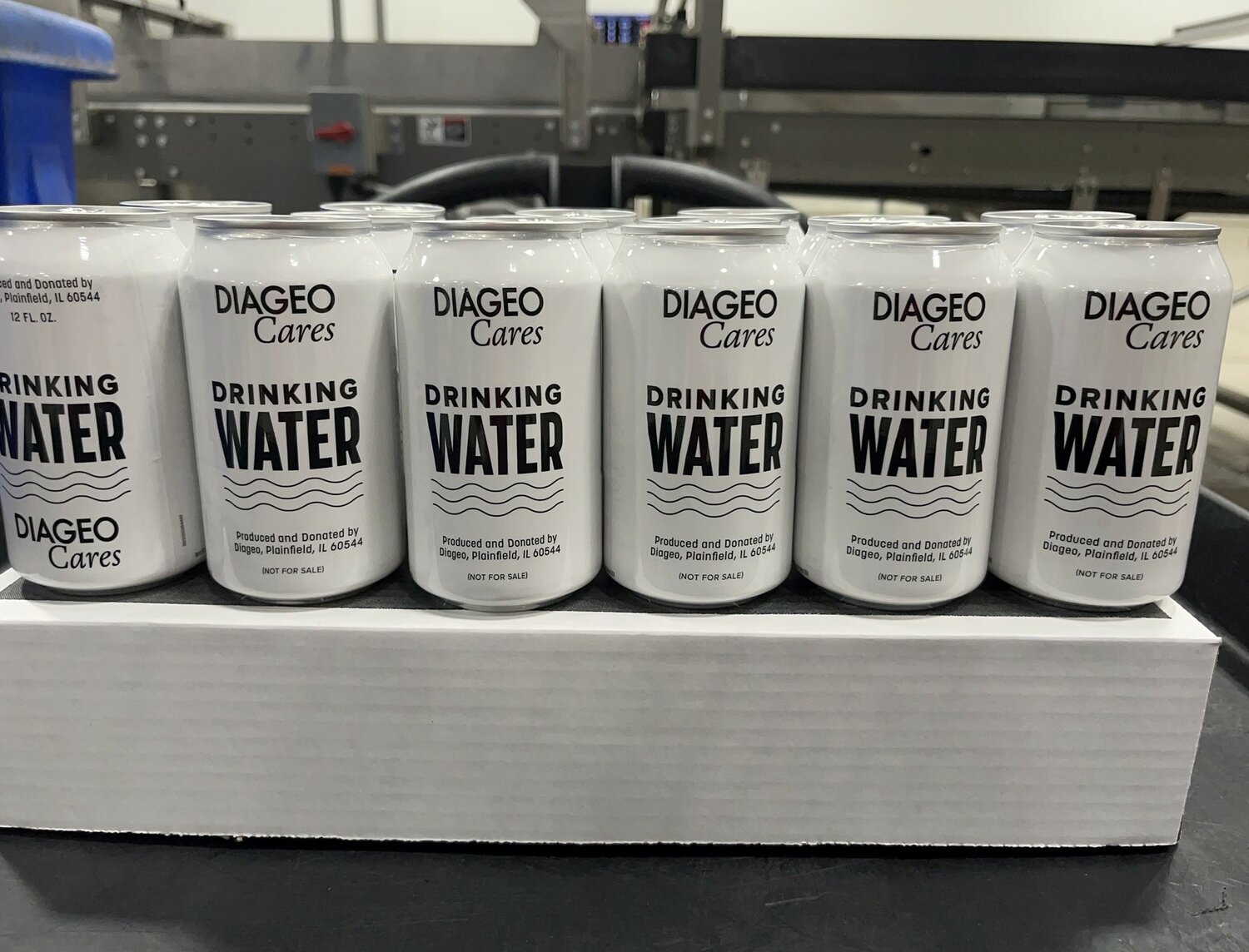 A gift of 10 million cans of water is being donated to Convoy of Hope by Diageo North America.