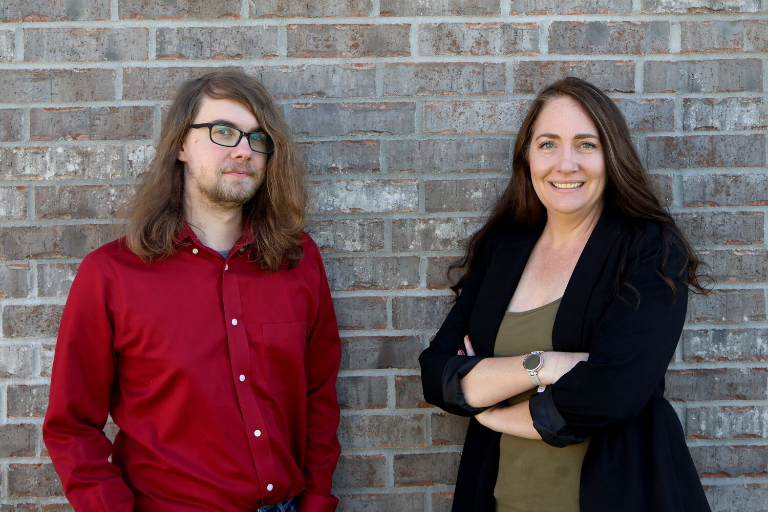 Michele Delcoure, right, and her son, Triston Delcoure, have started DIY Marketing Strategies for Small Business.